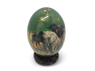 Decorative Ostrich Egg - 15